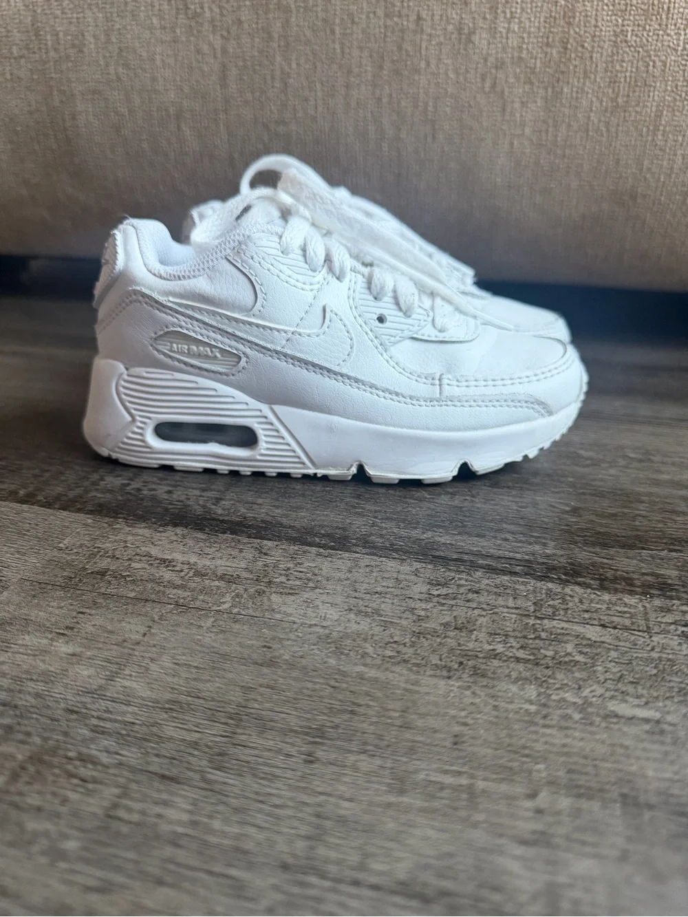 Nike Kids White Air Max Style Sneakers